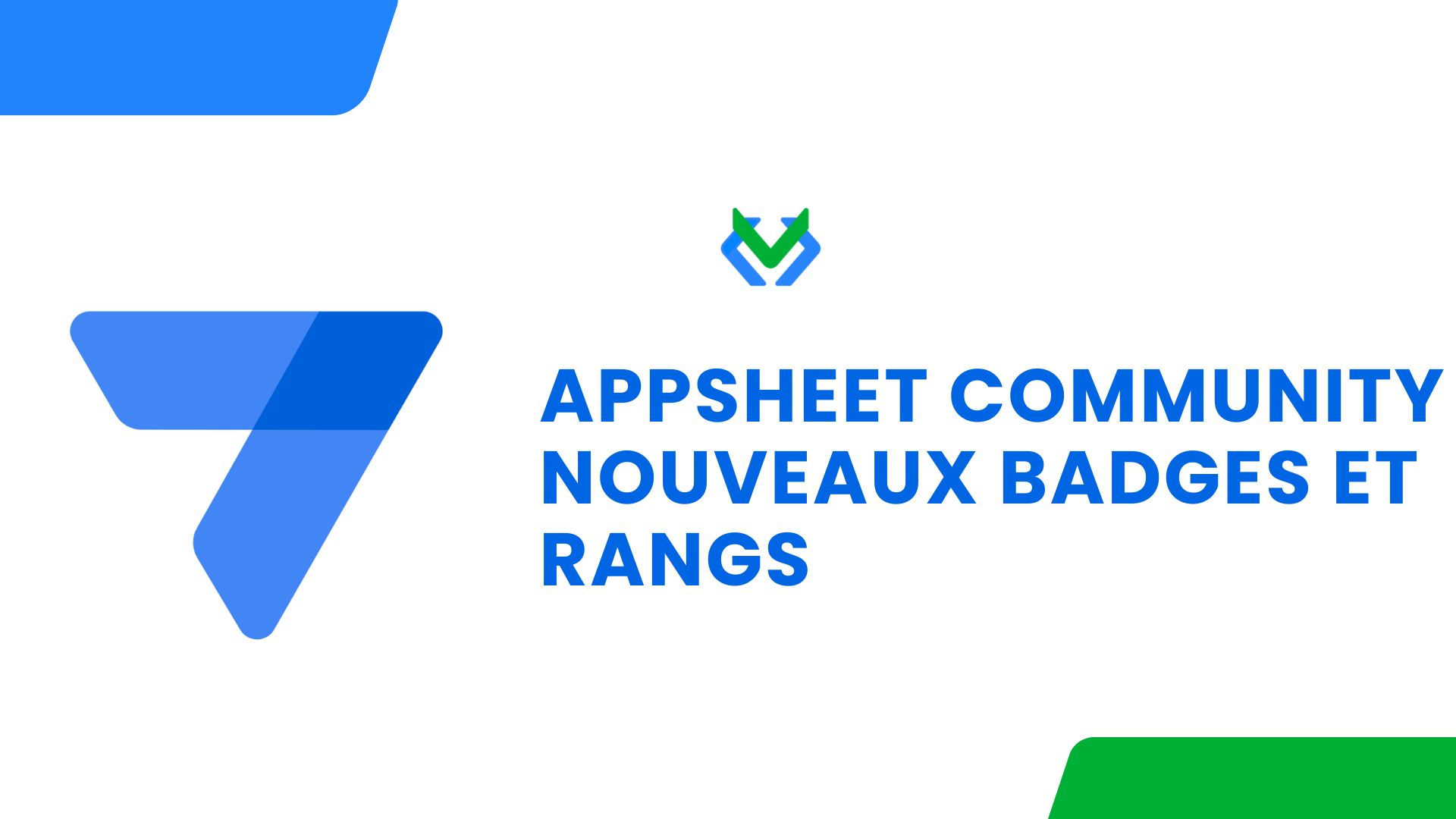 AppSheet Community - nouveaux badges et rangs