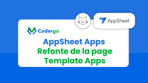 AppSheet Apps Refonte de la page Template Apps