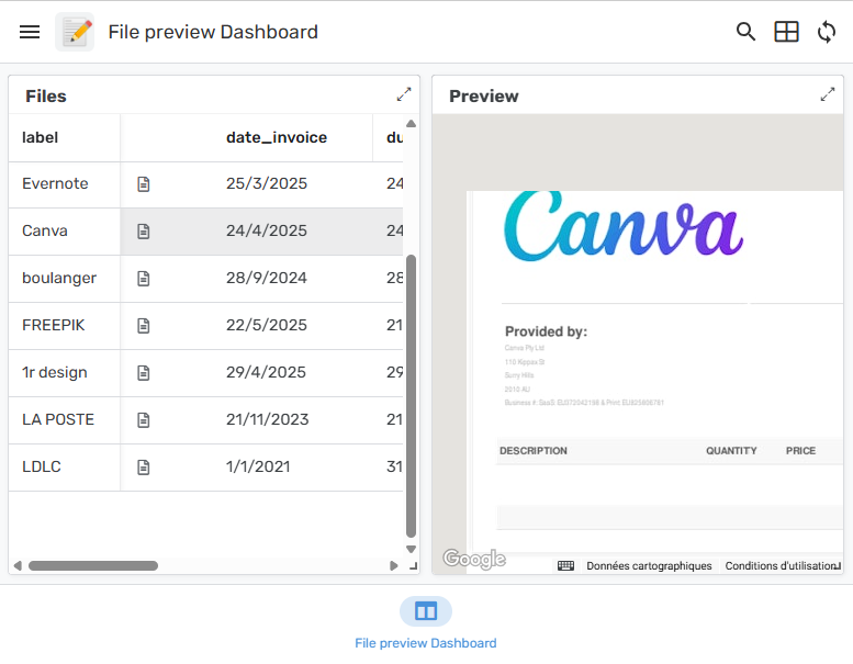Appsheet - Focus on PDF top side