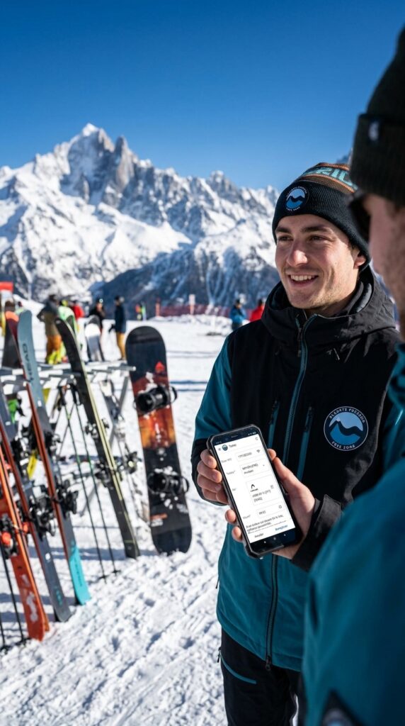 Application AppSheet Planete Freeride pour la gestion de prêt de skis en station de haute montagne